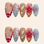 Nailsens Press-on Nails Cherry Glass Garden