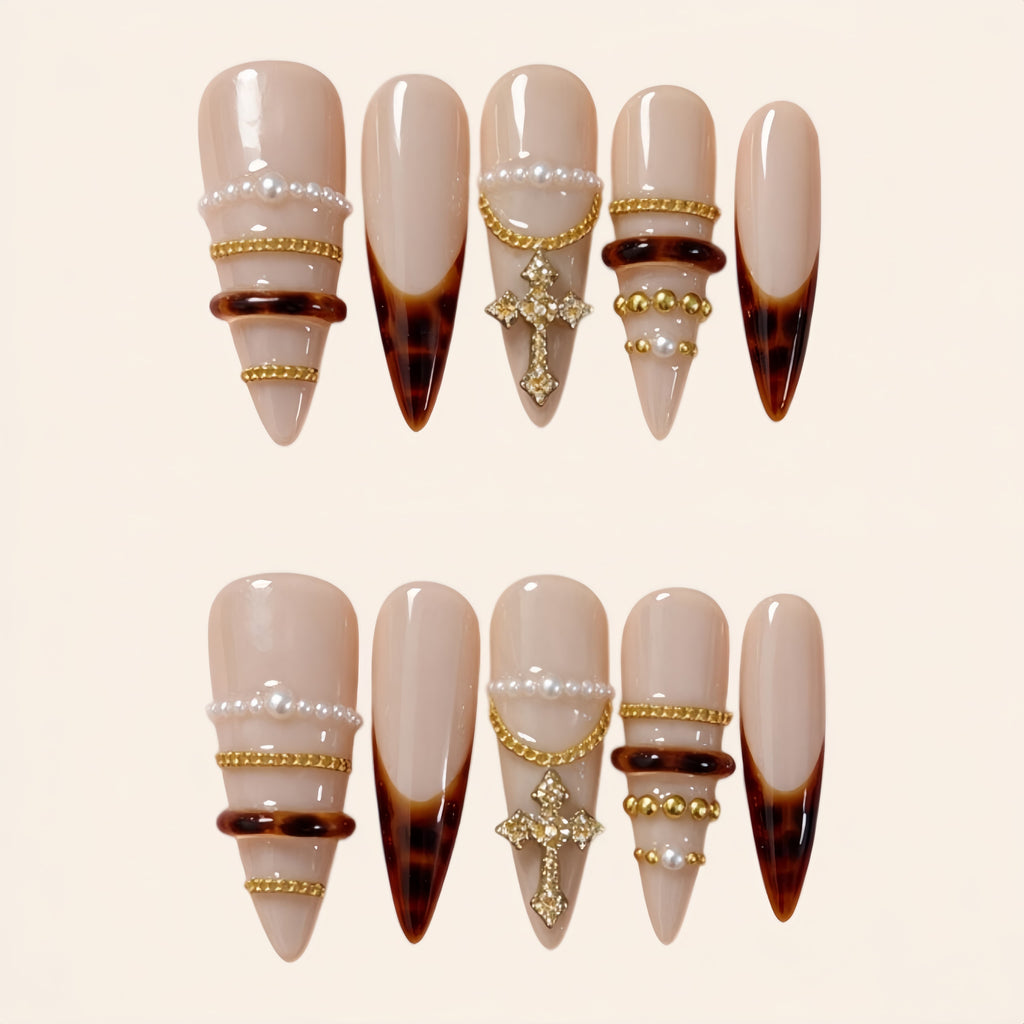 Nailsens Press-on Nails Boho Heiress Tortoiseshell
