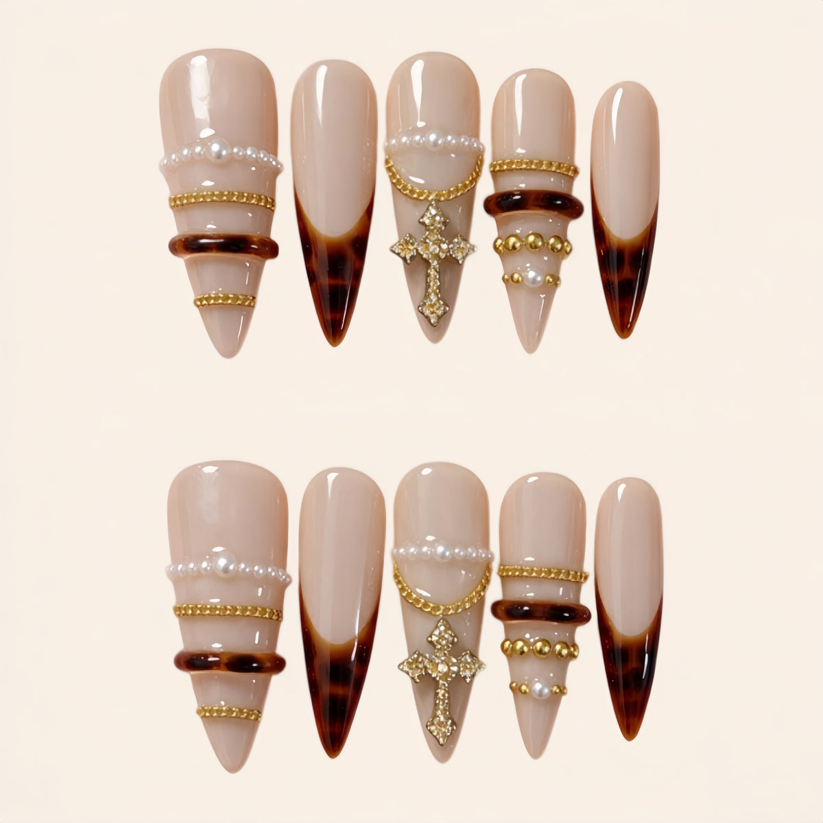 Nailsens Press-on Nails Boho Heiress Tortoiseshell