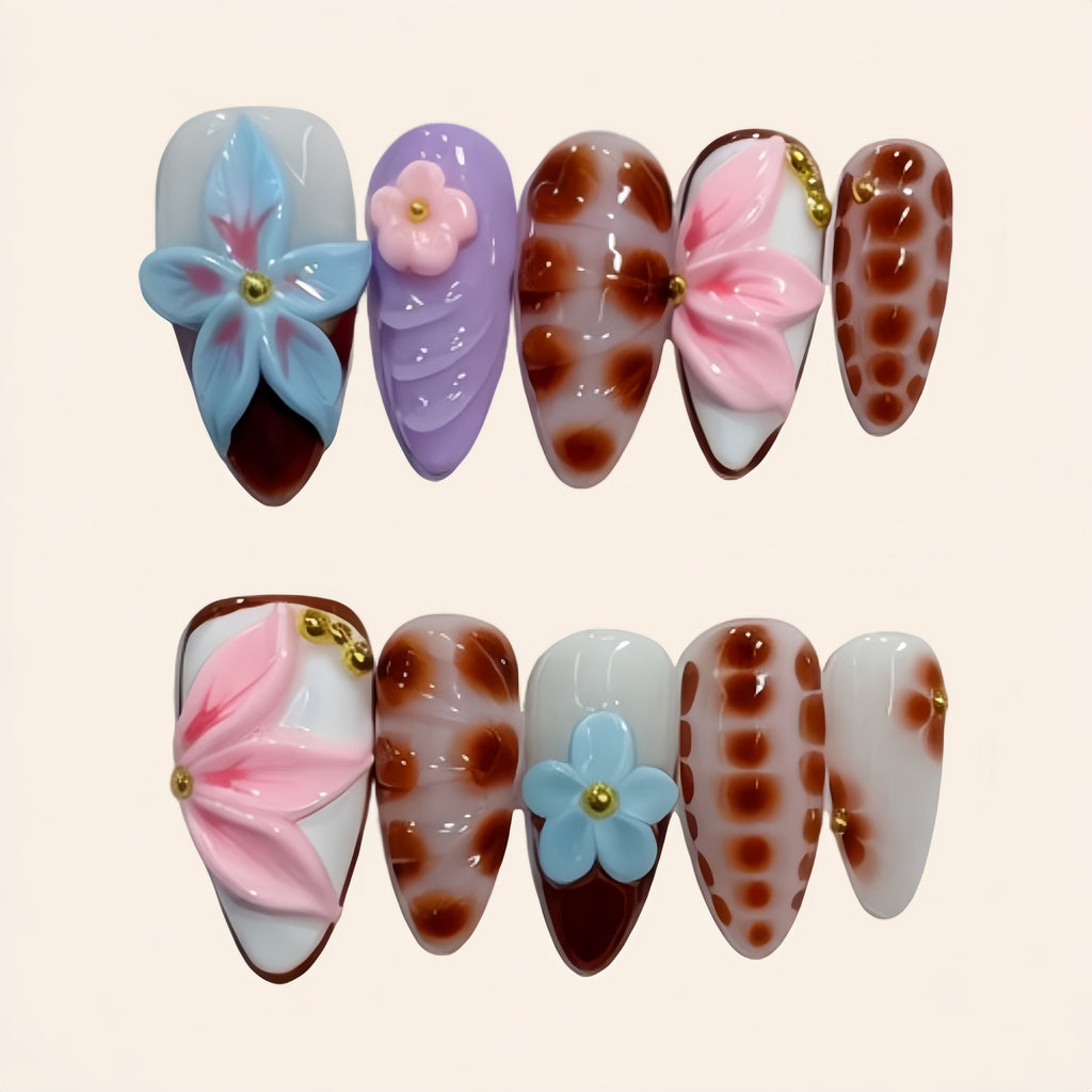 Nailsens Press-on Nails Petal Safari