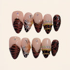 Nailsens Press-on Nails Amber Tiger