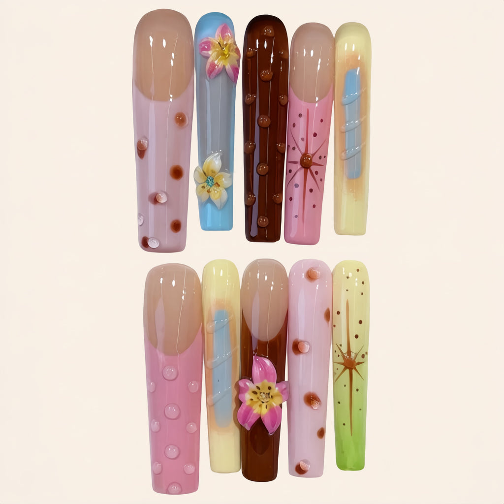 Nailsens Press-on Nails Cream Soda Dreams