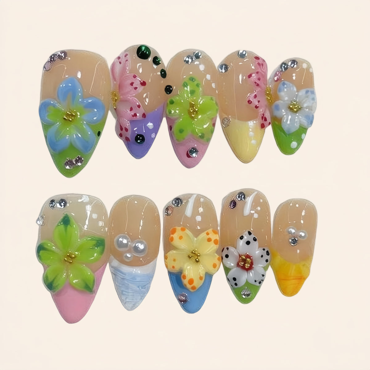 Nailsens Press-on Nails Garden Party