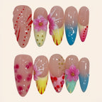 Nailsens Press-on Nails Sunset Petals Almond