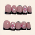 Nailsens Press-on Nails Cherry Blossom Noir