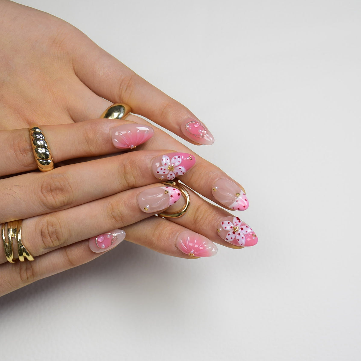 Nailsens Cherry Petal Press-on Nails