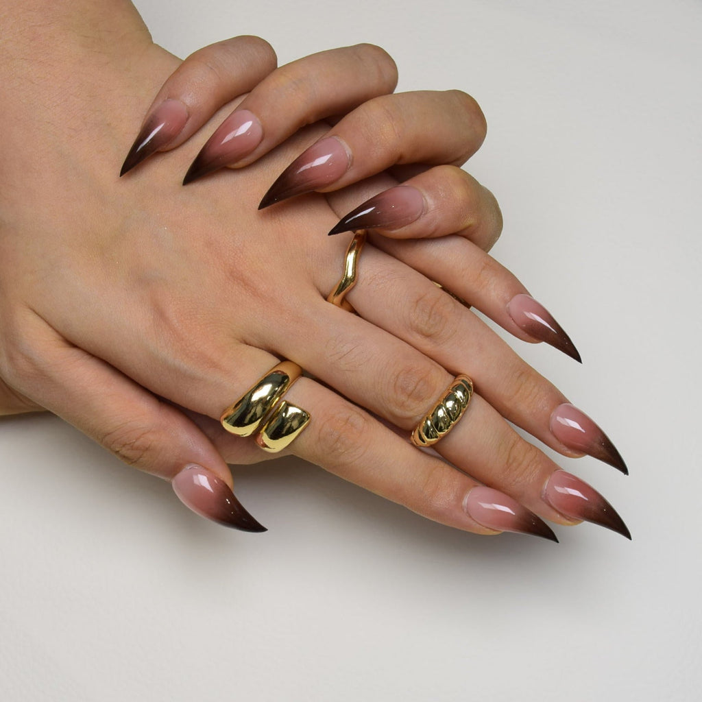 Nailsens Classic Mocha Fade Press-on Nails