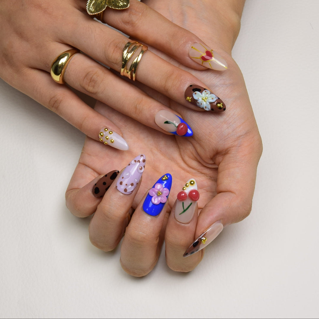 Nailsens Retro Picnic Fruit Press-on Nails