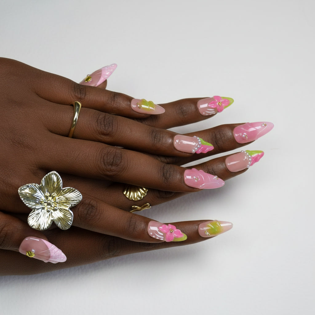 Nailsens Seaside Bloom Press-on Nails