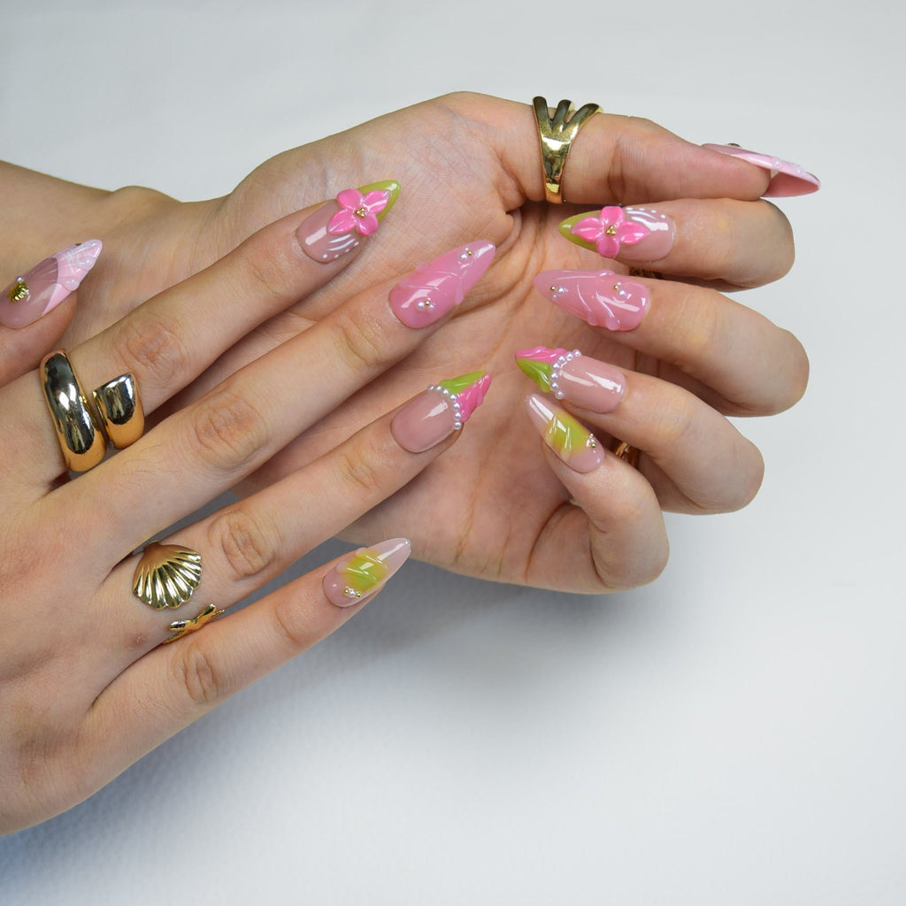 Nailsens Seaside Bloom Press-on Nails