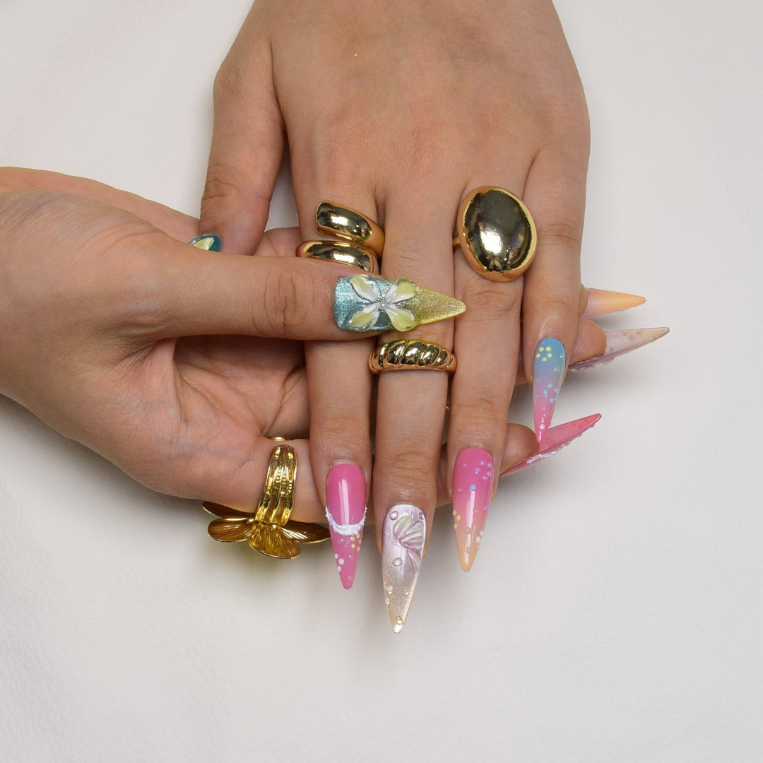 Nailsens Tropical Sunset Lagoon Press-on Nails