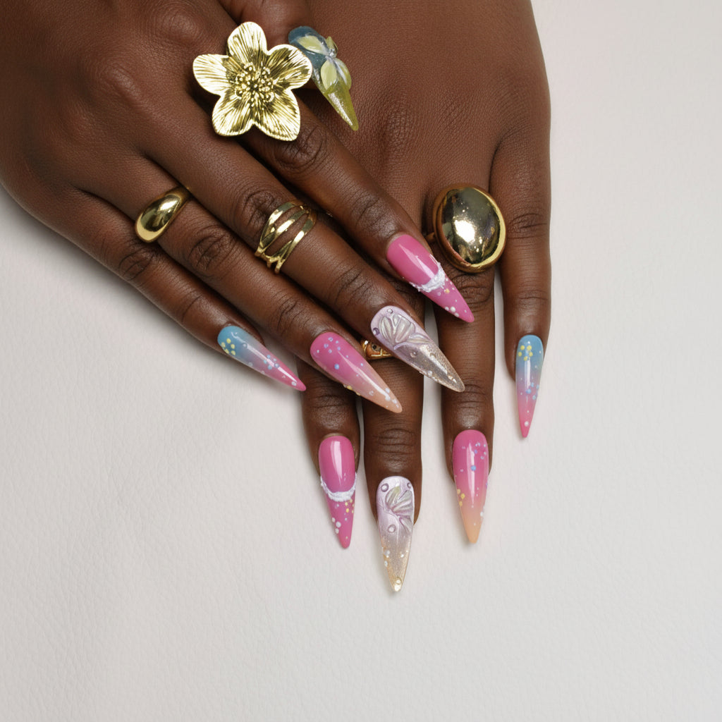 Nailsens Tropical Sunset Lagoon Press-on Nails