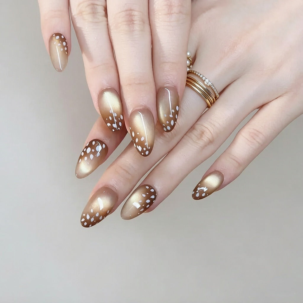 Nailsens Bronze Fawn On-Hand Look Press-on Nails 