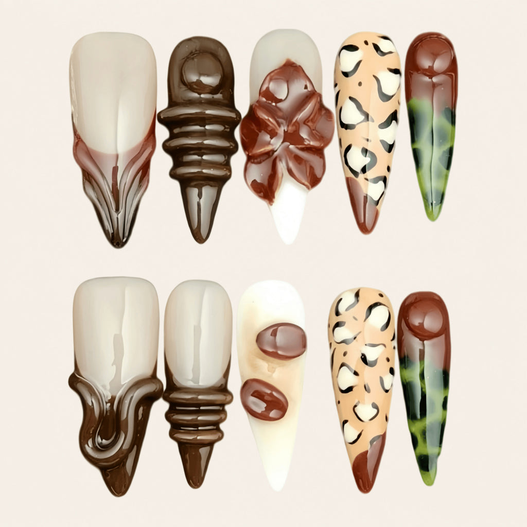 Nailsens Press-on Nails Cocoa Talisman