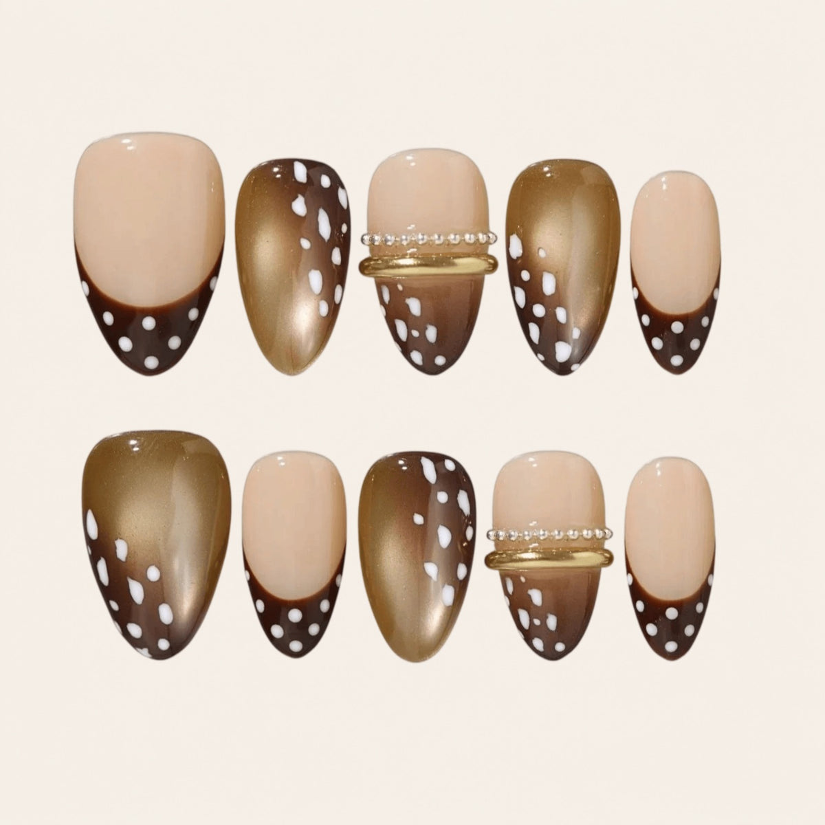Nailsens Press-on Nails Gilded Doe