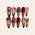 Nailsens Merlot Reverie press-on nail set