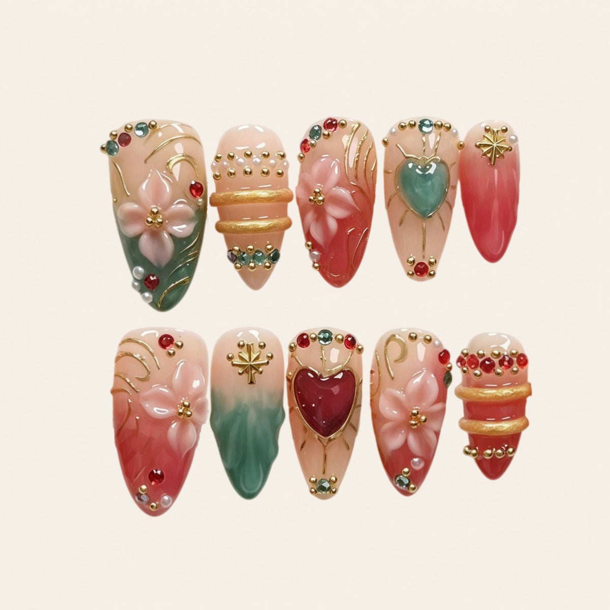 Nailsens Petal Keepsake press-on nail set